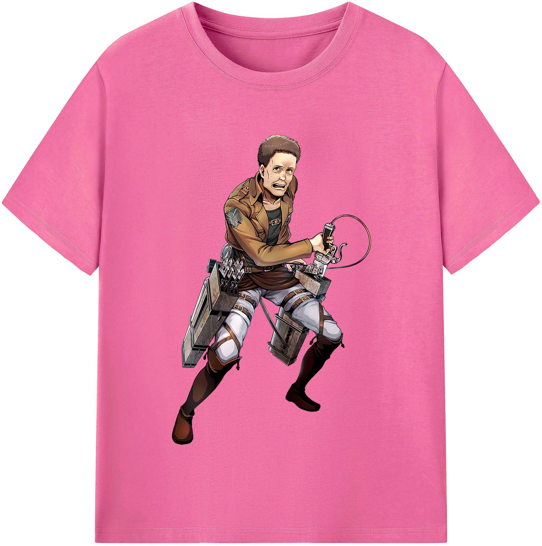 （画像用） 進撃の巨人 Attack on Titan レディースカジュアルプリントTシャツ（綿100％）